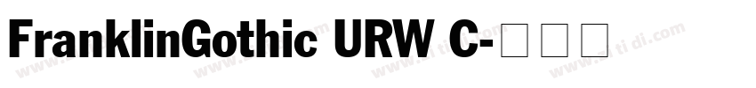 FranklinGothic URW C字体转换